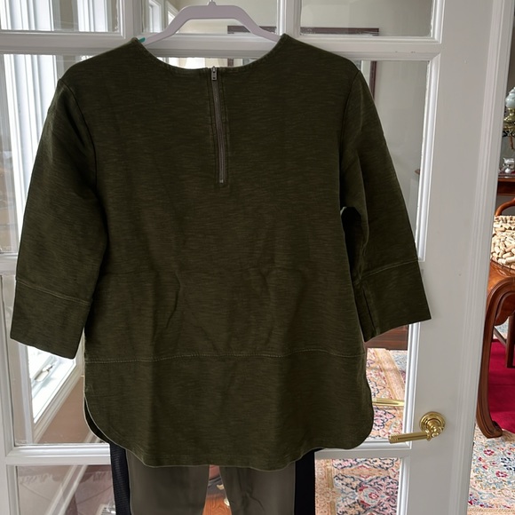 NWT Spanx textured panel leggings forest green M and top L - Picture 9 of 10